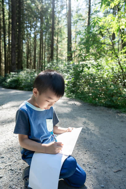 istock A Little Boy's Journal Amongst the Trees 1849730983