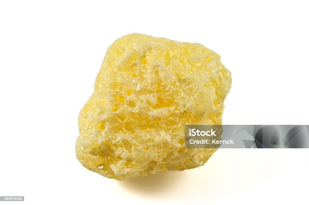 Sulfur - mineral. guaranteed authentic Photo collection of half-precious stones and gem stones. Here shown: Sulfur. You can be sure that this photos showing exactly the stone in the title. Stones are from a collection of a Stone Expert. This stones can be used as healing stones or jewellery. Alternative Medicine Stock Photo