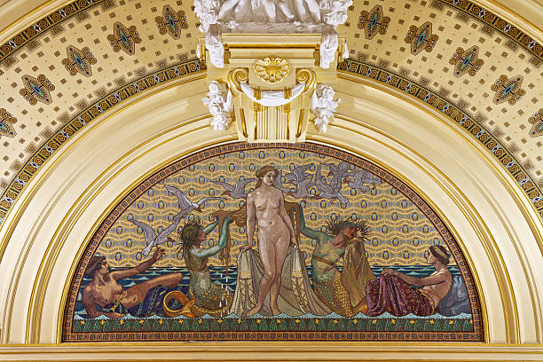 istock Ceiling Mosaics in Szechenyi Spa 184973450