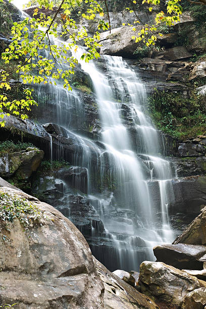 istock Waterfall in forest wilderness area of Thailand 184973474