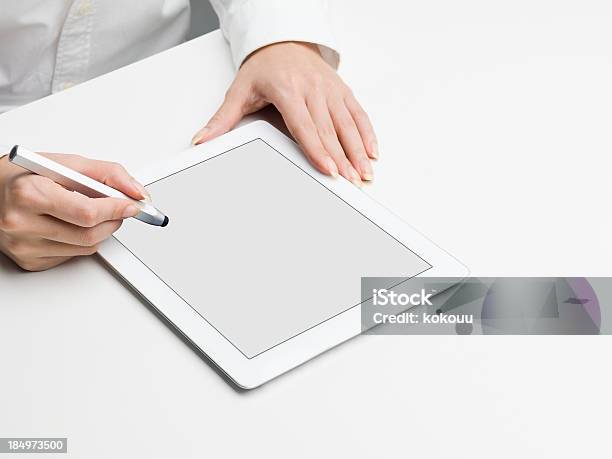 Napisz Do Tablet - zdjęcia stockowe i więcej obrazów Biały - Biały, Część, Dane