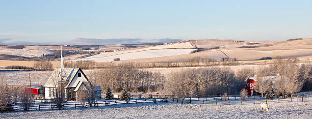 istock Country Church in Winter 184973897