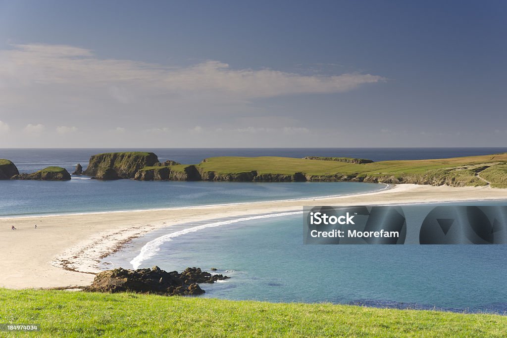 St Ninian's island un tombolo en Shetland - Foto de stock de Arena libre de derechos