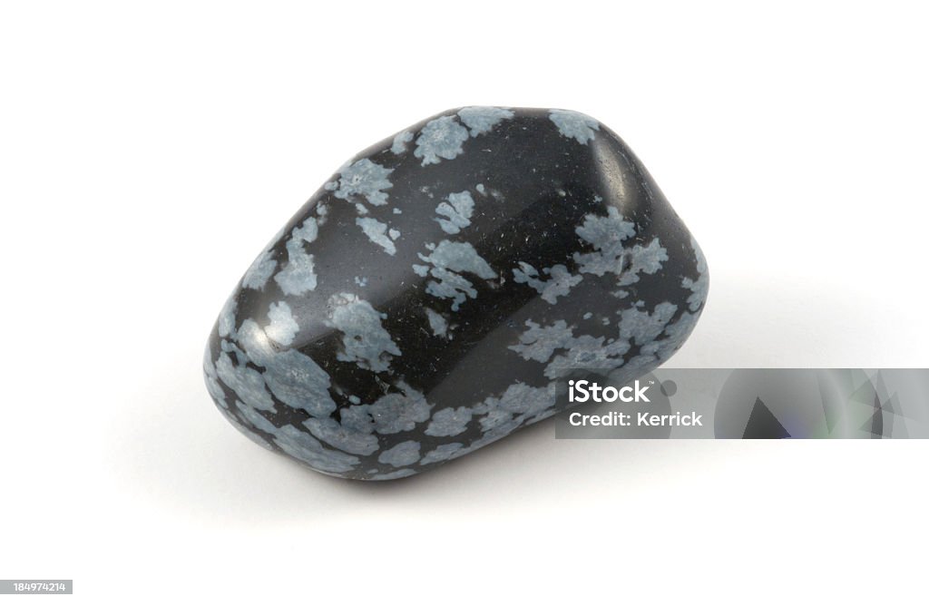 Schneeflocke Obsidian-half wertvolle stone. garantiert authentische - Lizenzfrei Alternative Medizin Stock-Foto