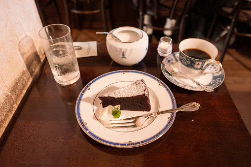Cafe gateau chocolat