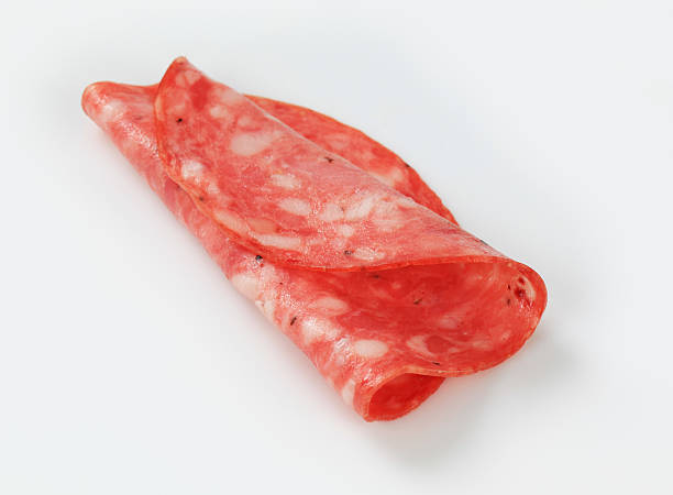istock Slice of salami 184974553