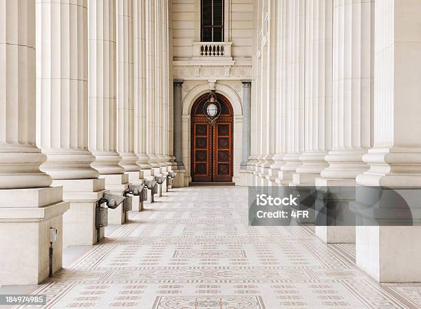 Column Architecture Stock Photo - Download Image Now - Australia, Government, Melbourne - Australia