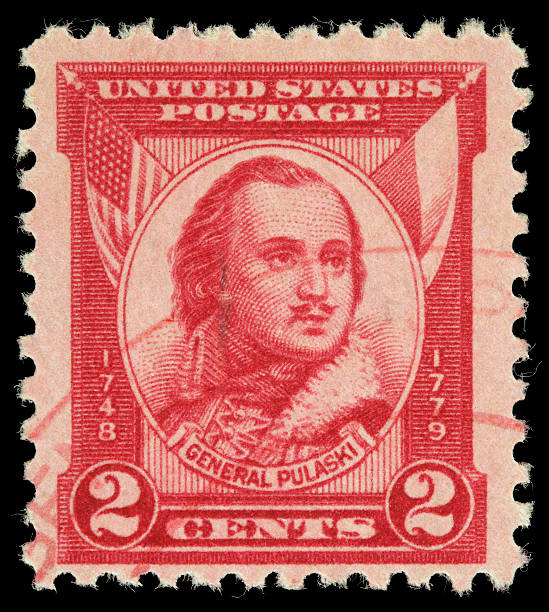 istock USA General Pulaski postage stamp 184975223