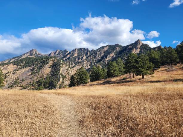 istock Boulder Colorado, Flatiron Mountains from below in Chautauqua Park in Boulder Colorado 1849757459