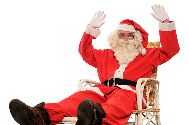istock Santa Claus with Arms Raised 184976109