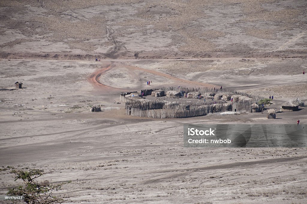 Maasi Boma oder das Dorf in Tansania Osten und Afrika - Lizenzfrei Abenteuer Stock-Foto