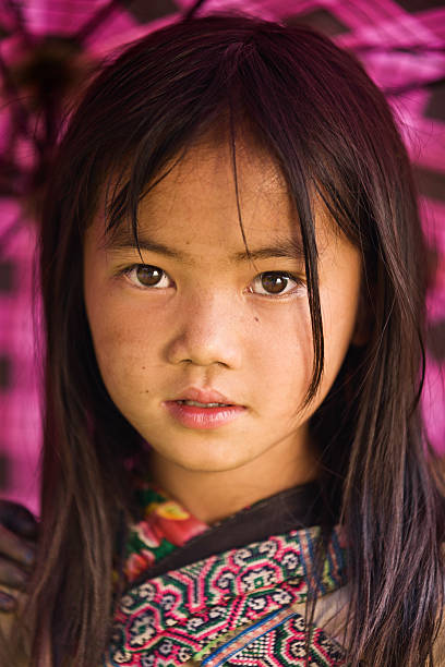 istock Vietnamese little girl from Hmong Tribe 184976867