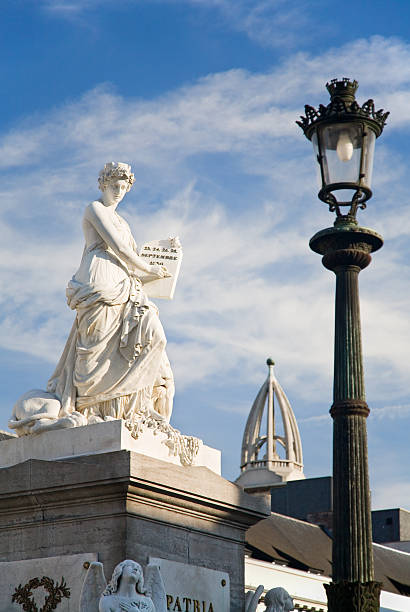 istock Memorial statue at Martyrs square in Brussels 184977229