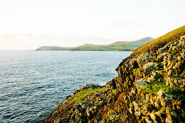 irlanda - republic of ireland famous place dingle peninsula slea head fotografías e imágenes de stock