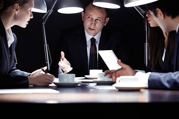 istock Meeting in the dark 184977531