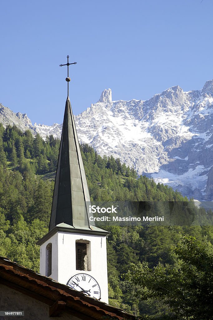 Bell Tower - Lizenzfrei Courmayeur Stock-Foto