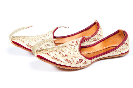 A pair of Arabian slippers from Oman.