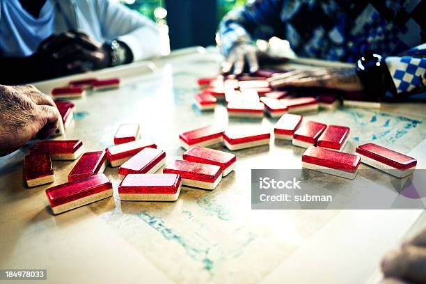 Hands Playing Dominos Stock Photo - Download Image Now - Little Havana, Miami, Domino