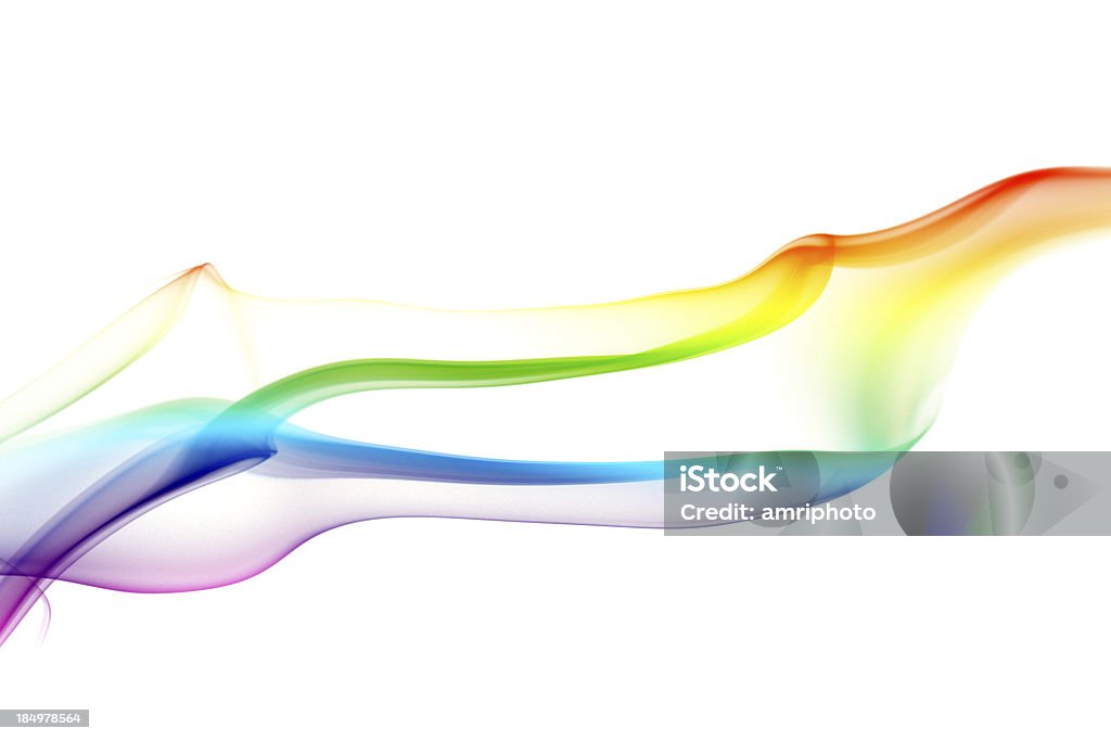 Cores do Arco-íris em branco - Royalty-free Abstrato Foto de stock