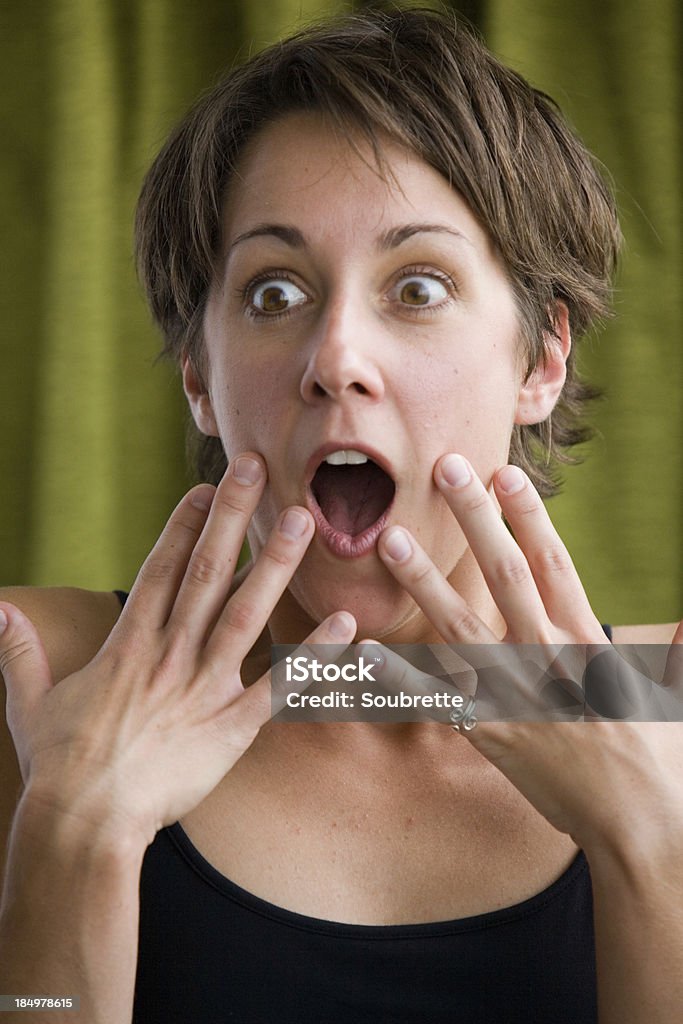 Oh My Gosh! "Expressive, pretty young woman looking very surprisedOther pictures of this fresh-faced model here:" Ohio Stock Photo