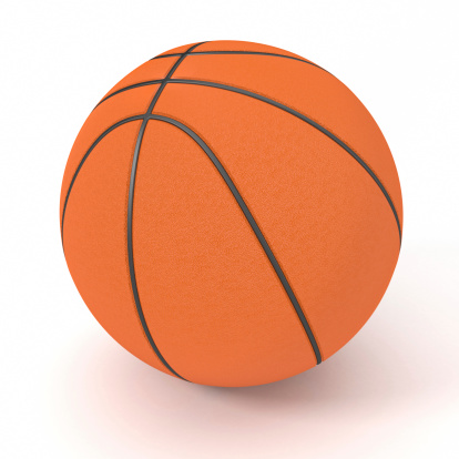 basketball ball sport equipment. 3d render illustration isolated on white background.