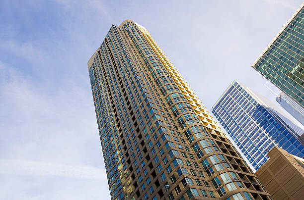 istock City modern architecture, looking up 184978753