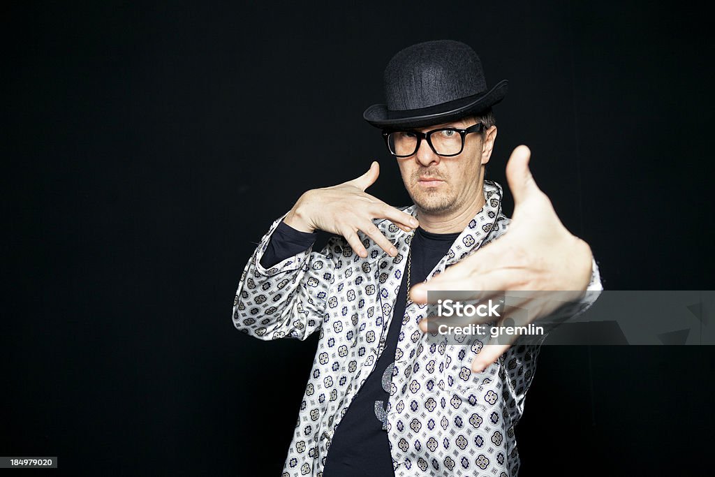 Funnyman Rapper Funny Man Posing As Rap Singer Stock Photo - Download Image Now - Humor ...
