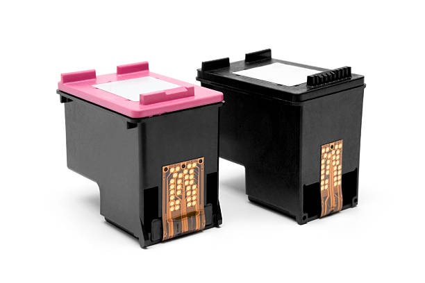 Two Ink Cartridges stock photo