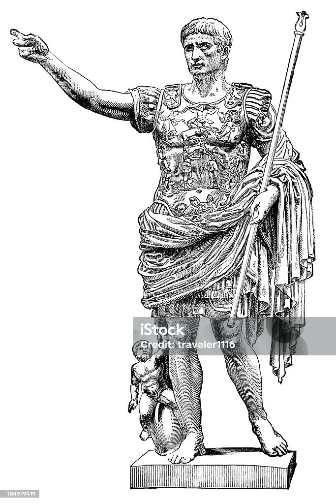 Empereur Auguste - Illustration de Empereur Auguste libre de droits