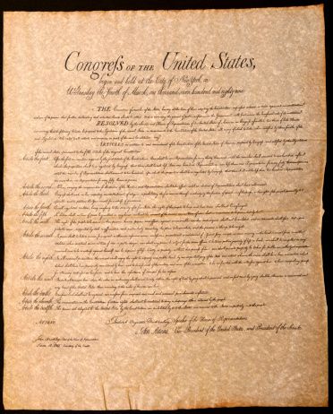 Full lenght of the USA Historic Document