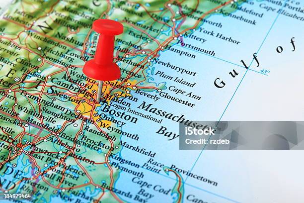 マサチューセッツ州ボストンマップ米国 - マサチューセッツ州 ボストンのストックフォトや画像を多数ご用意 - マサチューセッツ州 ボストン, 地図, 世界地図