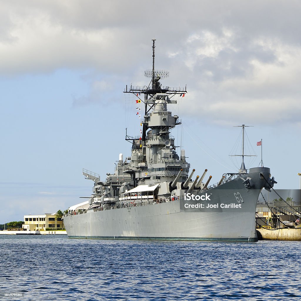 U.S.S. Missouri Batalha Naval em Pearl Harbor - Royalty-free Marinha Americana Foto de stock