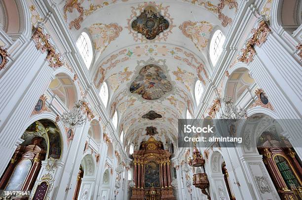 Jezuita Kościół W Lucerna - zdjęcia stockowe i więcej obrazów Architektura - Architektura, Barok, Bez ludzi