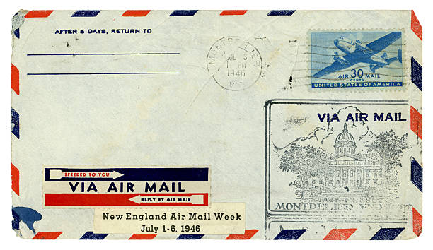 Airmail envelope from Montpelier, Vermont, 1946