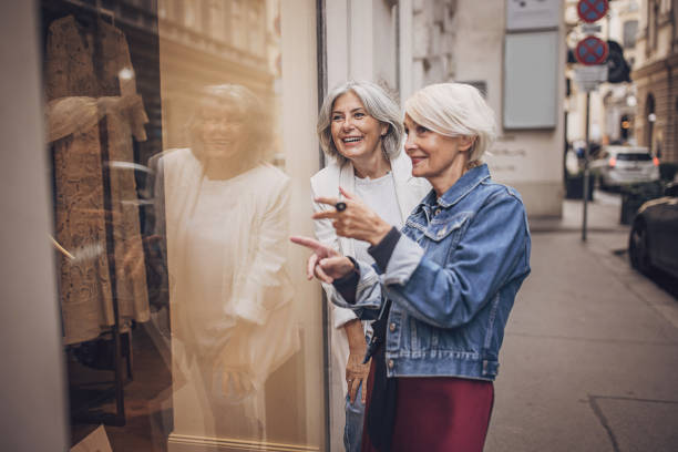 istock Mature women window shopping 1849797897
