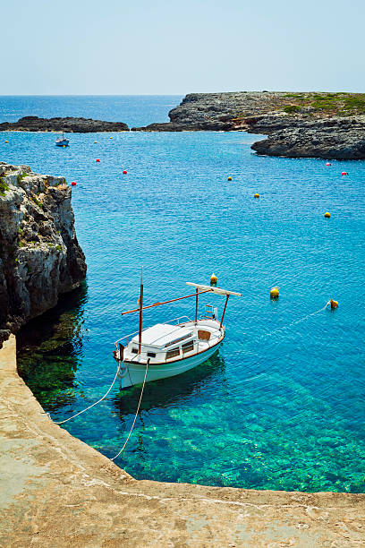 Fisherman's boat in Minorca Fisherman's boat in Minorca, Balearic Islands, Spain. minorca photos stock pictures, royalty-free photos & images