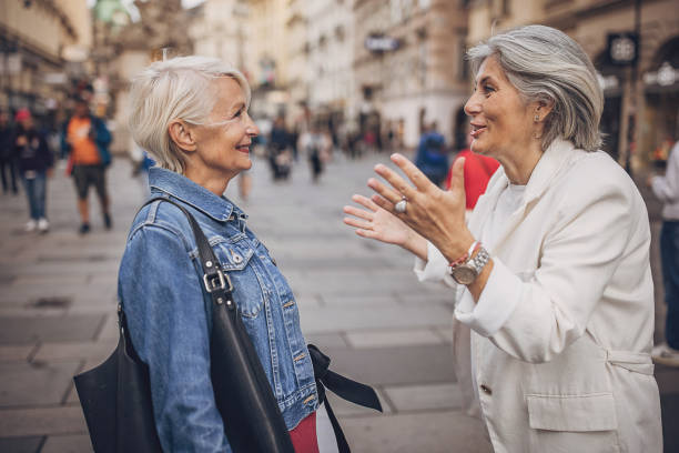 istock Mature women in city 1849800496