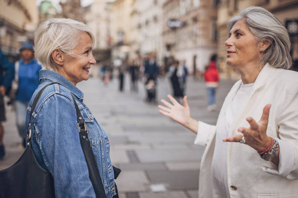 istock Mature women in city 1849802100