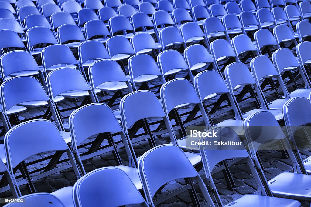 Blaue Stühlen - Lizenzfrei Abstrakt Stock-Foto
