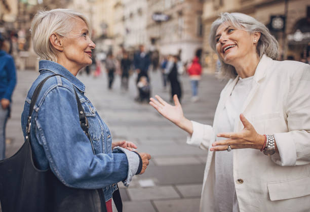 istock Mature women in city 1849805638