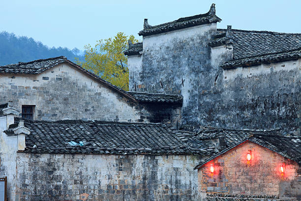 Chinese Village at Dusk