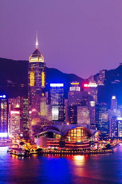 istock Hong Kong Skyline At Night 184980829