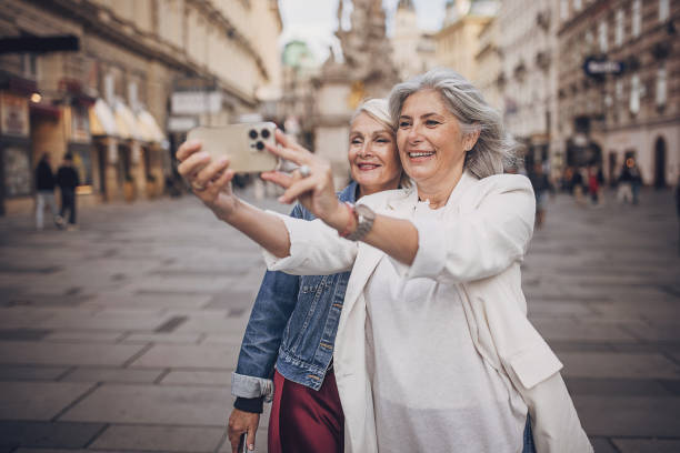 istock Women tourists taking a selfie 1849809478
