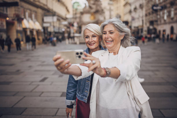 istock Women tourists taking a selfie 1849810019