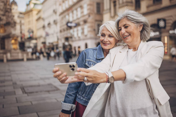 istock Women tourists taking a selfie 1849810560