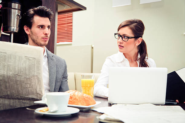 istock young business couple in a cafe 184981233