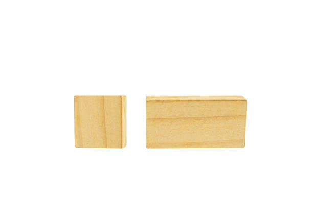istock Wooden block for conceptual design. Education game. Isolated on white background. 1849820851