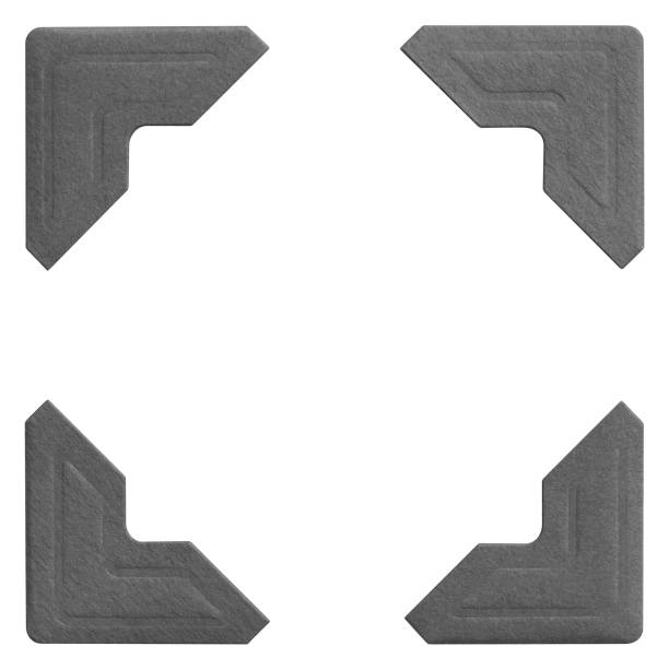 istock Sample images of four matching photo frame corners 184982237