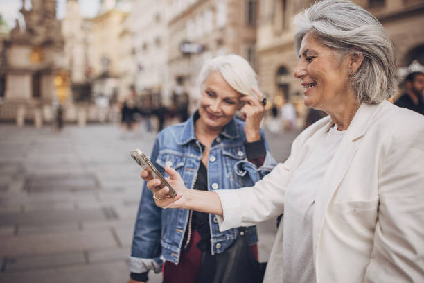 istock Mature women in city 1849822445