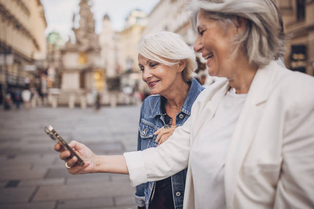 istock Mature women in city 1849822594